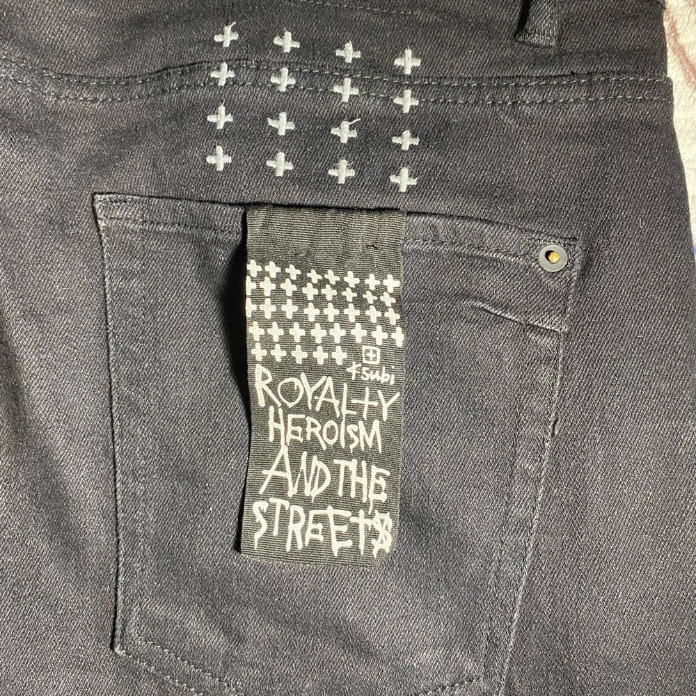 Ksubi Denim Jeans with White Stitching